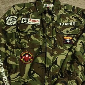 Aape by A Bathing Ape (Camo LS Button Up)